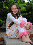 Load image into Gallery viewer, Halloween Thanksgiving Pumpkin Bow Fur Pajama Set