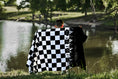 Load image into Gallery viewer, Checker Flame Beach Towel