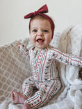 Load image into Gallery viewer, Candy Cane Lane Bamboo Zippy Pajamas