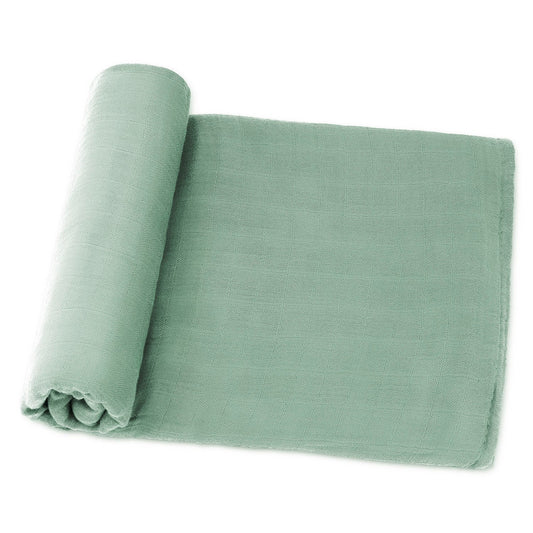 Muslin Swaddle Blanket in Fern, 1 Pack