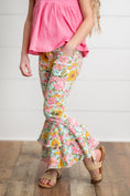 Load image into Gallery viewer, Flower Double Ruffle Jeans