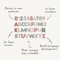 Load image into Gallery viewer, Letters & Numbers Bath Play Set