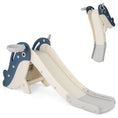 Load image into Gallery viewer, Foldable Freestanding Baby Slide Climber Playset with Basketball Hoop for Kids-Blue
