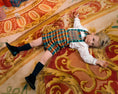 Load image into Gallery viewer, GEORGE TARTAN ROUGE OVERALLS SET