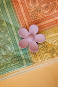 Load image into Gallery viewer, Purple Matte Flower Claw Clip