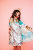 Load image into Gallery viewer, Blue Sequin Cape