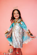 Load image into Gallery viewer, Blue Sequin Cape