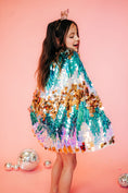 Load image into Gallery viewer, Blue Sequin Cape