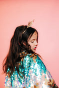 Load image into Gallery viewer, Blue Sequin Cape