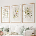 Load image into Gallery viewer, Watercolor Wildflower Floral Nursery Wall Art Set