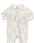 Load image into Gallery viewer, Bamboo Zip Romper | Gingham & Goose