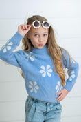 Load image into Gallery viewer, Harper White Daisy Sweater