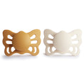 Load image into Gallery viewer, FRIGG Butterfly Anatomical Silicone Pacifier 2-Pack (0-6 Months)