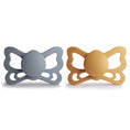 Load image into Gallery viewer, FRIGG Butterfly Anatomical Silicone Pacifier 2-Pack (6-18 Months)