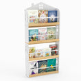 Load image into Gallery viewer, House-Shaped Kids Bookshelf with Anti-falling Baffles-White