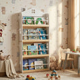 Load image into Gallery viewer, House-Shaped Kids Bookshelf with Anti-falling Baffles-White