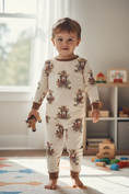 Load image into Gallery viewer, Max and Pippa - Bamboo Highland Cowboy 2 - Piece Pajama Set