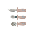 Load image into Gallery viewer, Silicone & Stainless Steel Toddler Utensil Set