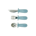 Load image into Gallery viewer, Silicone & Stainless Steel Toddler Utensil Set