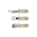 Load image into Gallery viewer, Silicone & Stainless Steel Toddler Utensil Set