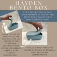 Load image into Gallery viewer, Hayden Bento Box - Powder Blue