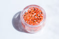 Load image into Gallery viewer, Orange, Black and White Hair Glitter