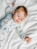 Load image into Gallery viewer, Cowboy Blues Ribbed Bamboo Zippy Pajamas