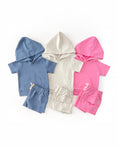 Load image into Gallery viewer, Terry Cargo Shorts Set | Pink