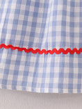 Load image into Gallery viewer, Girls Back to School Smocking Pencil Apple Embroidered Plaid Dress