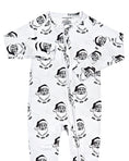 Load image into Gallery viewer, Bamboo Zip Romper | Cool Santa