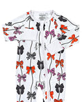 Load image into Gallery viewer, Bamboo Zip Romper | Spooky Bows