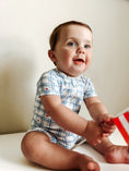 Load image into Gallery viewer, Stars Gingham Bamboo Shorty Romper