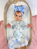 Load image into Gallery viewer, Blue Belle Ribbed Bamboo Zippy Pajamas