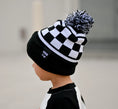 Load image into Gallery viewer, Black Check Beanie