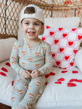 Load image into Gallery viewer, Mama Tattoo Hearts 2pc Bamboo Pajamas