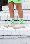 Load image into Gallery viewer, Lime Green Checker