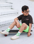 Load image into Gallery viewer, Lime Green Checker