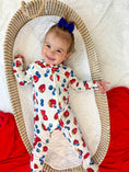 Load image into Gallery viewer, Berry Sweet Bamboo Zippy Romper