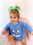 Load image into Gallery viewer, Pastel Gingham Jack-o-Lantern Crewneck Sweatshirt or Romper
