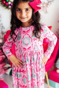Load image into Gallery viewer, Jingle Bows L/S Pocket Twirl Dress