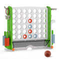 Load image into Gallery viewer, Jumbo 4-to-Score Game with Ring-toss and Basketball Hoop