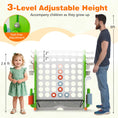 Load image into Gallery viewer, Jumbo 4-to-Score Game with Ring-toss and Basketball Hoop