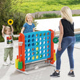 Load image into Gallery viewer, Jumbo 4-to-Score Game with Ring-toss and Basketball Hoop