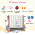 Load image into Gallery viewer, Jumbo 4-to-Score Game with Ring-toss and Basketball Hoop