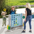 Load image into Gallery viewer, Jumbo 4-to-Score Game with Ring-toss and Basketball Hoop
