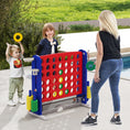 Load image into Gallery viewer, Jumbo 4-to-Score Game with Ring-toss and Basketball Hoop