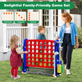 Load image into Gallery viewer, Jumbo 4-to-Score Game with Ring-toss and Basketball Hoop