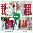 Load image into Gallery viewer, Jumbo 4-to-Score Game with Ring-toss and Basketball Hoop