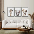 Load image into Gallery viewer, Cute Set of 3 Watercolor Jungle Animal Wall Art