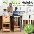 Load image into Gallery viewer, Standing Toddler Tower with Sliding Safety Door